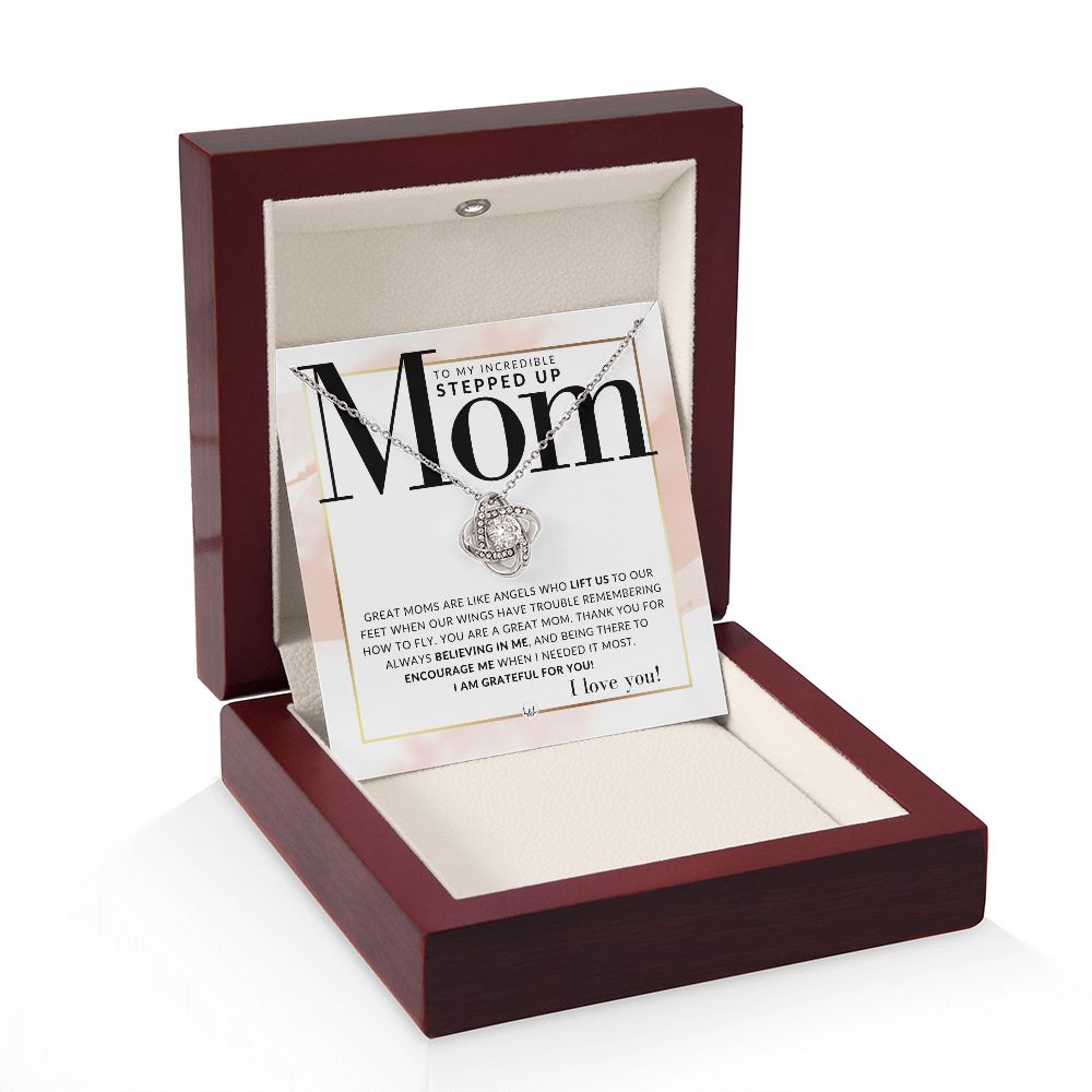 Stepped Up Mom Gift - Present for Stepmom or Stepmother - Great For Mother's Day, Christmas, Her Birthday, Or As An Encouragement Gift