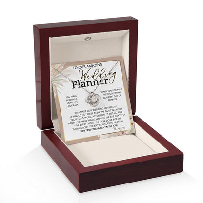 Wedding Event Planner Gift - Thank You From The Couple - Gratitude Gift, Token of Appreciation , Pink Floral and Boho Wedding Theme - Liliana and Liam