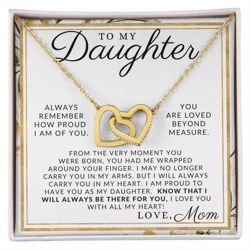 You Are Loved - To My Daughter (From Mom) - Mother to Daughter Necklace - Christmas Gifts, Birthday Present, Graduation Gift, Valentine's Day