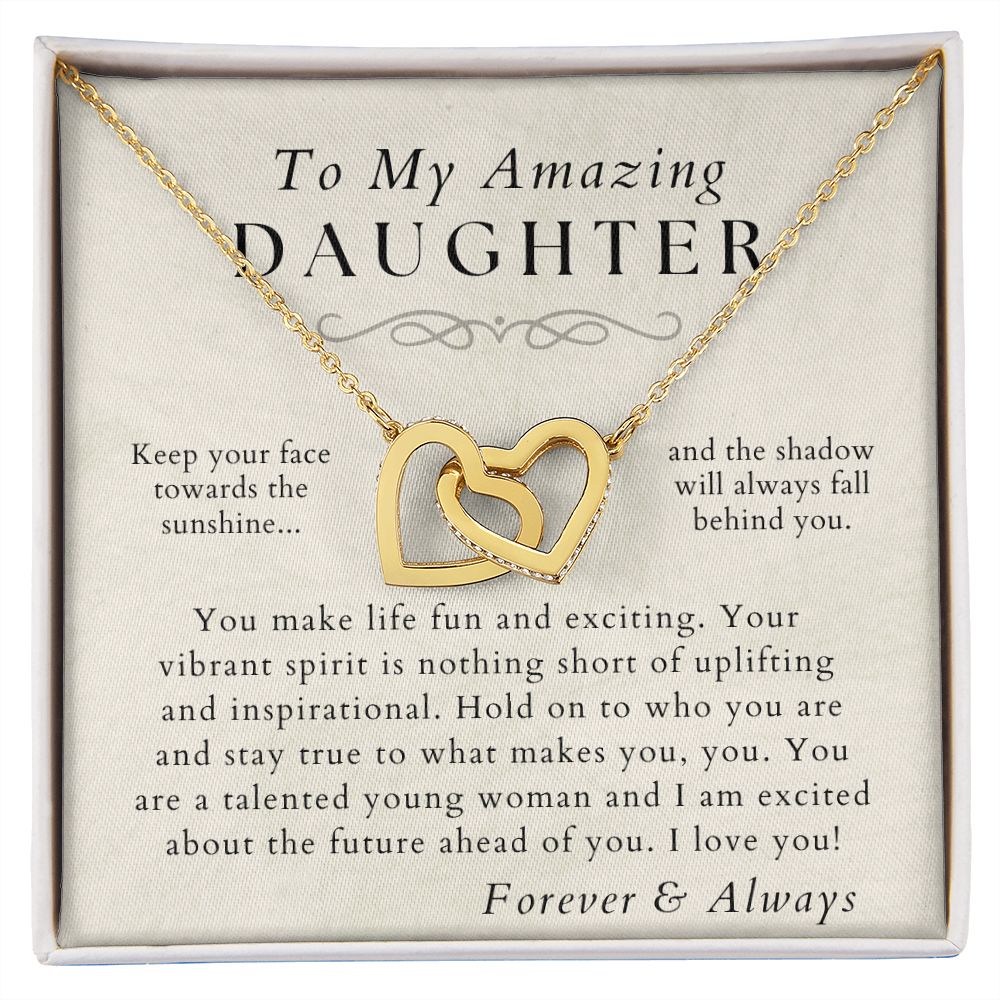 Stay True - Daughter Necklace - Gift from Mom or Dad - Christmas, Birthday, Graduation, Valentines Gifts