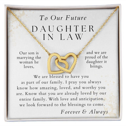 We Are Blessed - Gift for Future Daughter in Law - From Mother in Law or Father in Law - Christmas Gifts, Wedding Present, Anniversary Gift