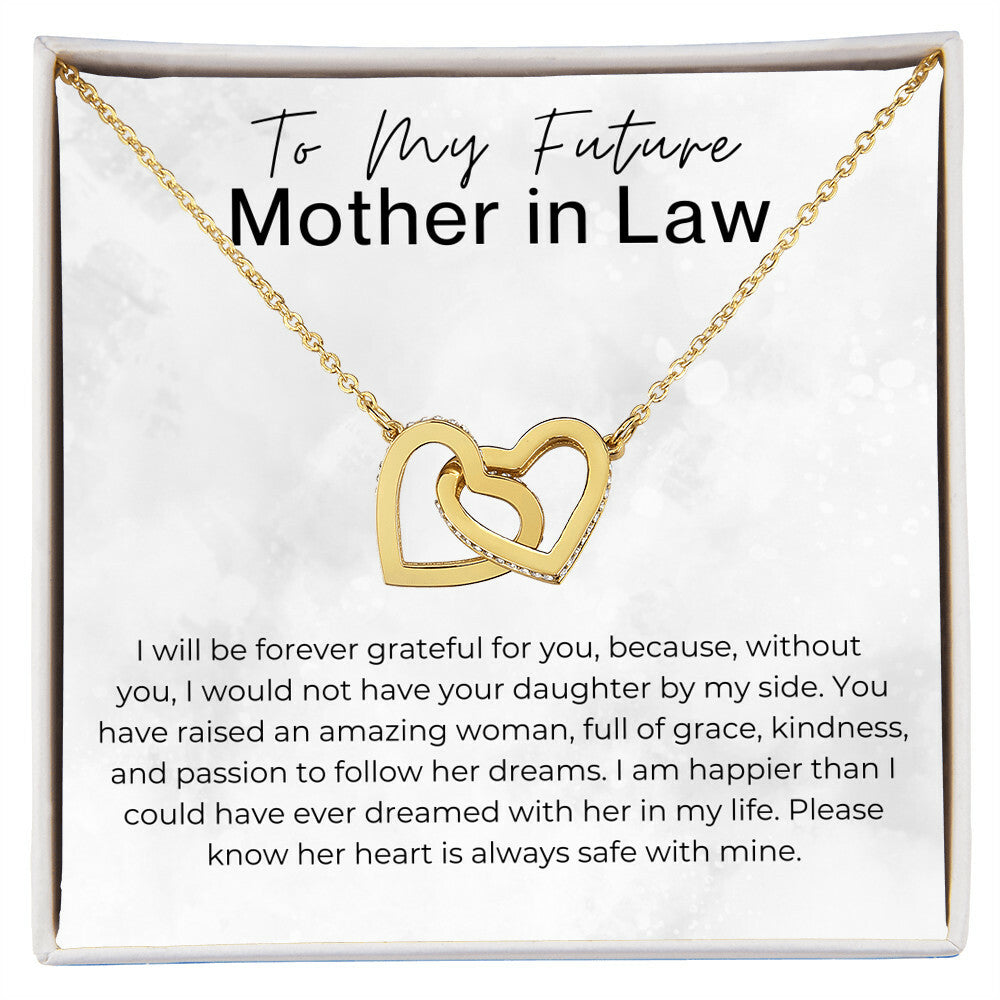 You Have Raised an Amazing Woman - Gift for Future Mother in Law -  Interlocking Heart Pendant Necklace