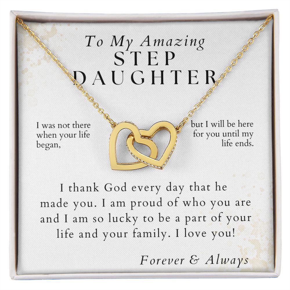 I Am So Lucky - To My Amazing Stepdaughter - From Stepmom or Stepdad - Christmas Gifts, Birthday Present, Valentine's Day, Graduation