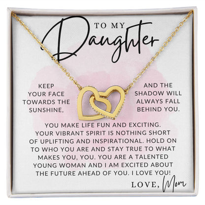 The Sunshine - To My Daughter (From Mom) - Mother to Daughter Necklace - Christmas Gifts, Birthday Present, Graduation Gift, Valentine's Day