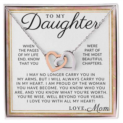 The Best Part - To My Daughter (From Mom) - Mother to Daughter Necklace - Christmas Gifts, Birthday Present, Graduation Gift, Valentine's Day