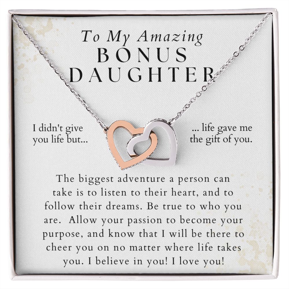 There To Cheer - To My Amazing Bonus Daughter - From Bonus Mom or Bonus Dad - Christmas Gifts, Birthday Present, Valentine's Day, Graduation