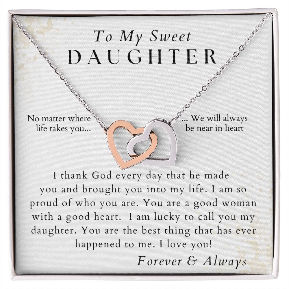 I Thank God For You - To My Sweet Daughter - From Mom, Dad, Parents - Christmas Gifts, Birthday Present, Valentines, Graduation