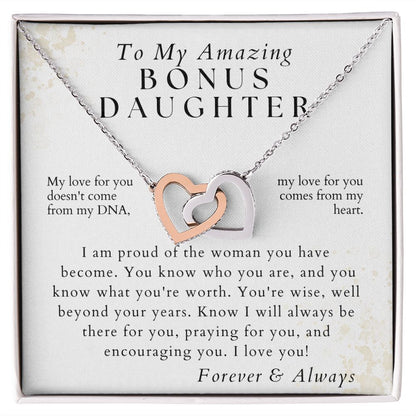 I Will Always Be There - To My Amazing Bonus Daughter - From Bonus Mom or Bonus Dad - Christmas Gifts, Birthday Present, Valentine's Day, Graduation