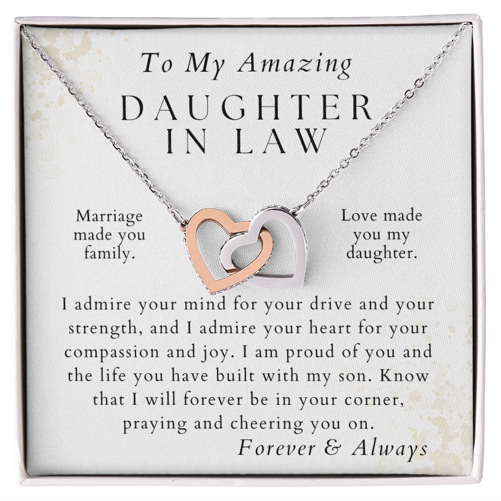 I Admire Your... - Gift for Daughter in Law - From Mother in Law or Father in Law - Christmas Gifts, Wedding Present, Anniversary Gift