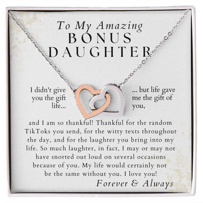 I Am Thankful For You - To My Amazing Bonus Daughter