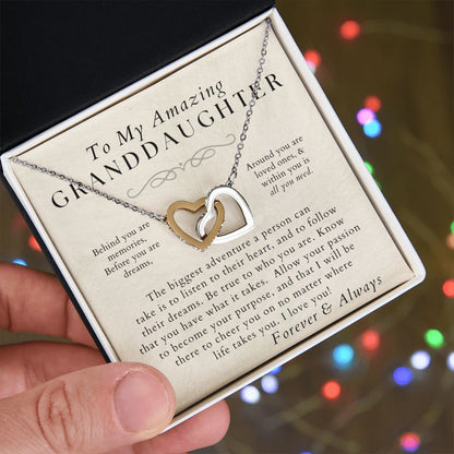 You Are Awesome - Granddaughter Necklace - Gift from Grandma, Grandpa - Christmas, Birthday, Graduation, Valentines Gifts