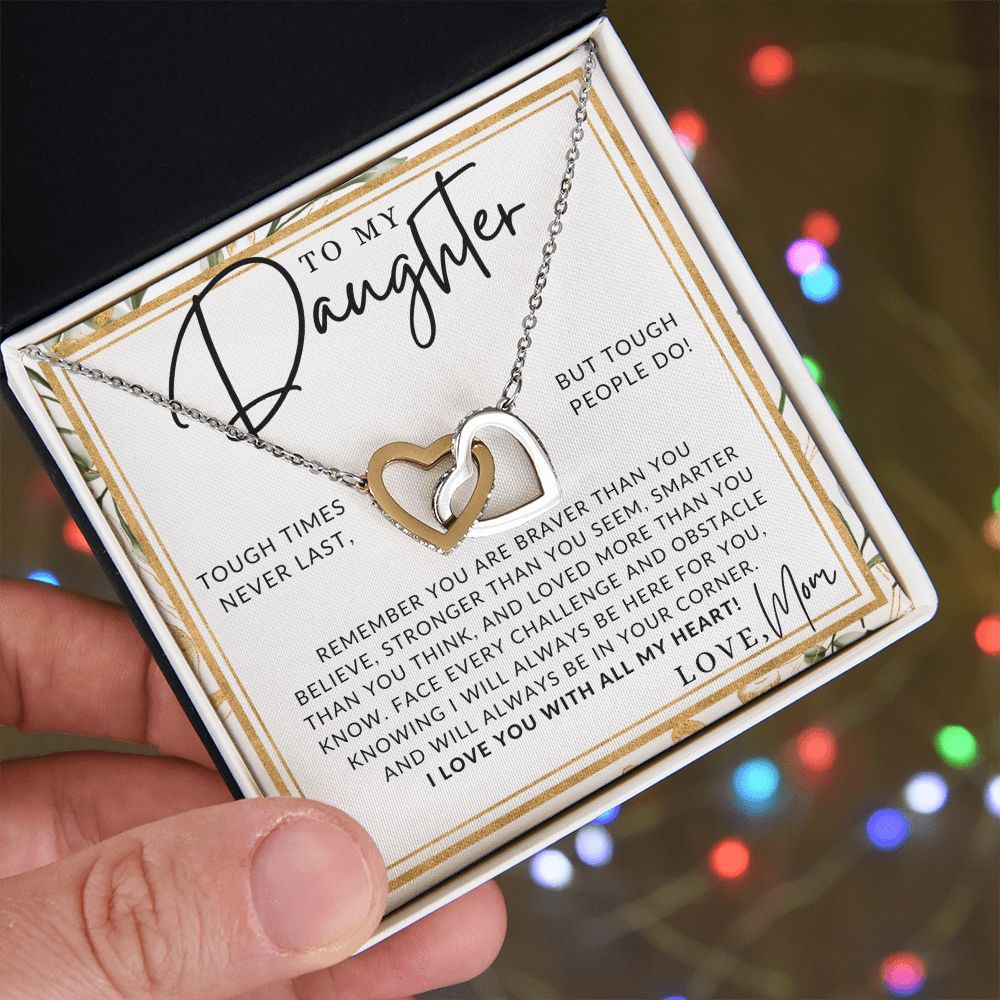 Braver, Stronger, Smarter - To My Daughter (From Mom) - Mother to Daughter Necklace - Christmas Gifts, Birthday Present, Graduation Gift, Valentine's Day