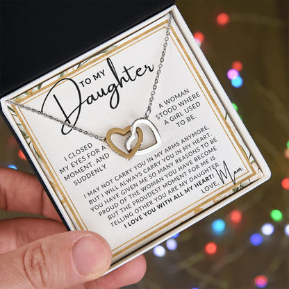 You Are MY Daughter - To My Daughter (From Mom) - Mother to Daughter Necklace - Christmas Gifts, Birthday Present, Graduation Gift, Valentine's Day