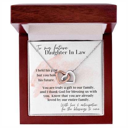 You Hold His Future - Future Daughter In Law Gift From Mother In Law - Mother to Daughter Necklace - Christmas Gifts, Birthday Present, Graduation Gift, Valentine's Day
