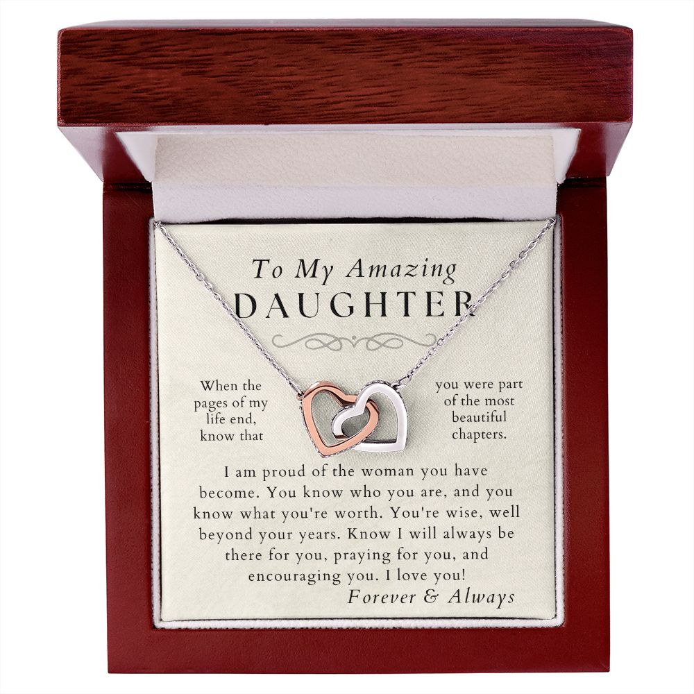 The Best Part - Daughter Necklace - Gift from Mom or Dad - Christmas, Birthday, Graduation, Valentines Gifts