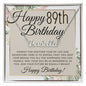 89th Birthday Gift For Her - Name Necklace Gift For A 89 Year Old's Birthday The Perfect Personalized Present - Liliana and Liam