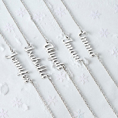 10th Birthday Gift For Her - Name Necklace Gift For A 10 Year Old's Birthday - The Perfect Personalized Present - Liliana and Liam
