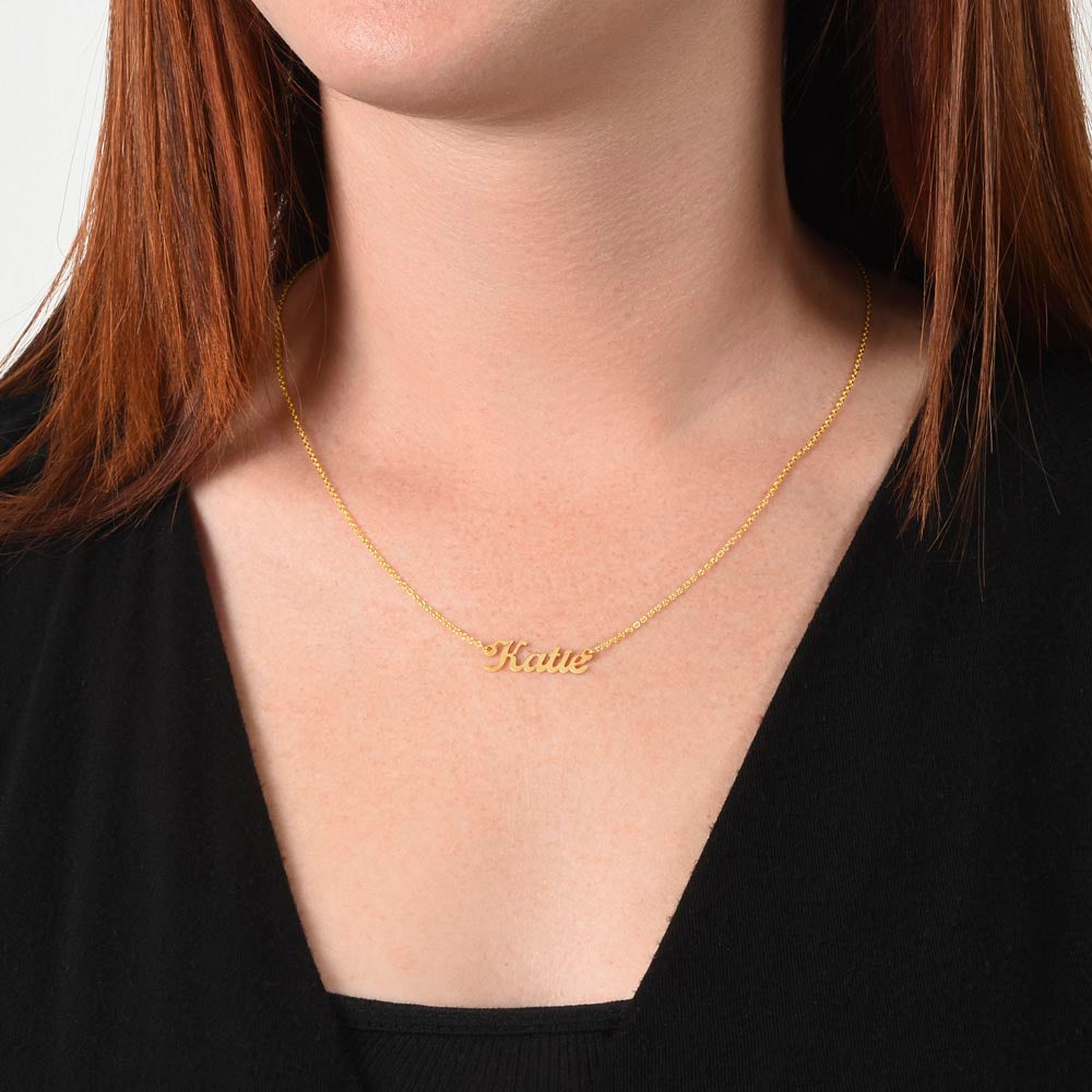 Happy 63rd Birthday - Custom Name Necklace - Gift for Her