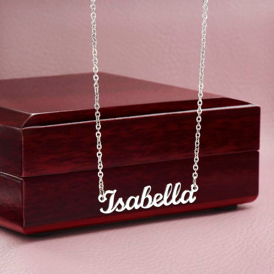 Bold Script - Custom Name Necklace - Liliana and Liam