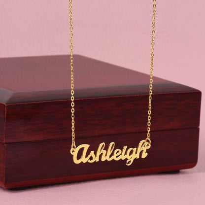 Bold Script - Custom Name Necklace - Liliana and Liam