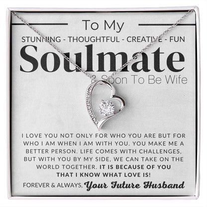Soulmate and Soon To Be Wife - Gift For My Future Wife, My Fiancée - Bride Gift from Groom on Wedding Day - Romantic Christmas Gifts For Her, Valentine's Day, Birthday Present
