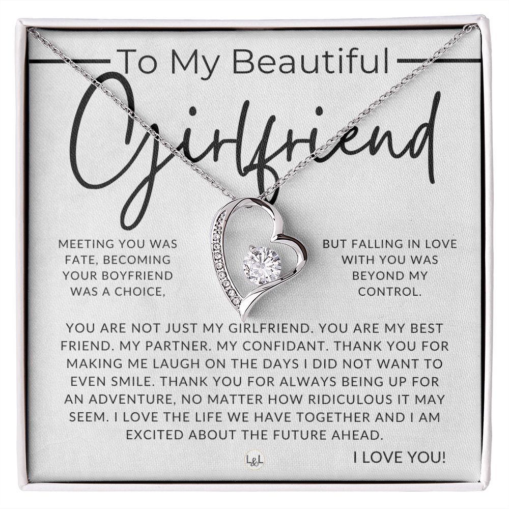 To My Girlfriend, With Love - Thinking of You - Sentimental and Romantic Gift for Her -  Christmas, Valentine's, Birthday or Anniversary Gifts