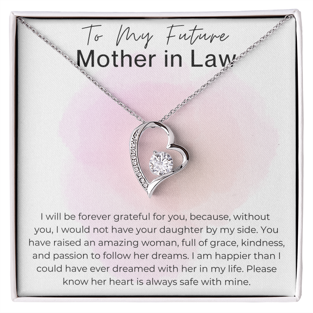 Forever Grateful Gift for Future Mother in Law Heart Pendant Neckl Liliana and Liam