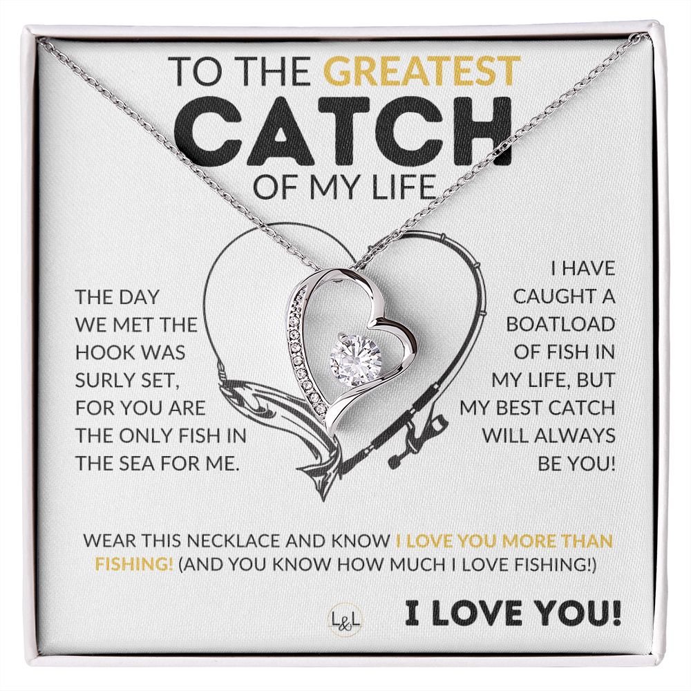 The Hook Was Set - Fishing Partner Necklace for Your Wife, Fiancée, or –  Liliana and Liam
