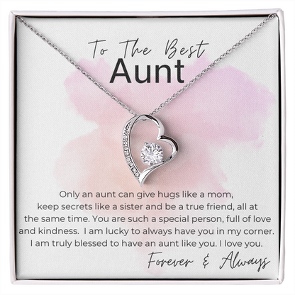 Only An Aunt Like You - Gift for Aunt - Heart Pendant Necklace
