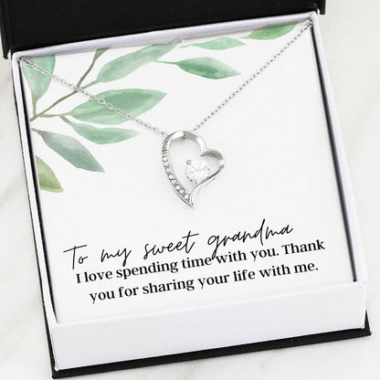 To My Sweet Grandma - Forever Love - Pendant Necklace