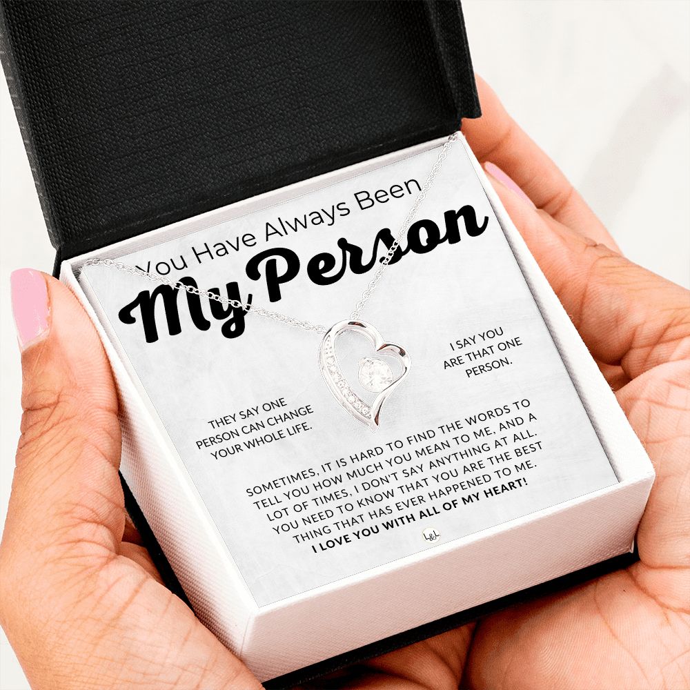 My Person, I Love You - Thinking of You - Sentimental and Romantic Gift for Her -  Christmas, Valentine's, Birthday or Anniversary Gifts