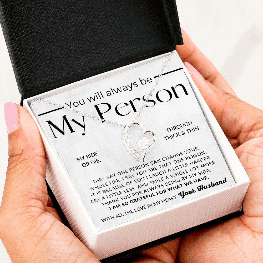 MY Person - Gift For My Wife - Thoughtful Christmas Gifts For Her, Valentine's Day, Birthday Present, Wedding Anniversary