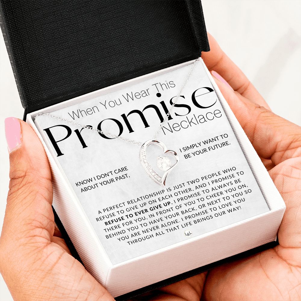 Promise Necklace - Thinking of You - Sentimental and Romantic Gift for Her -  Christmas, Valentine's, Birthday or Anniversary Gifts