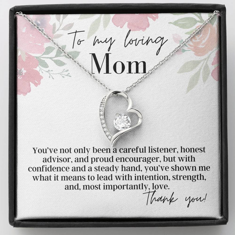 To My Loving Mom - Forever Love - Pendant Necklace