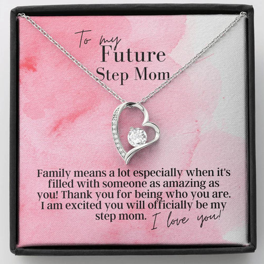 To My Future Step Mom - Forever Love - Pendant Necklace