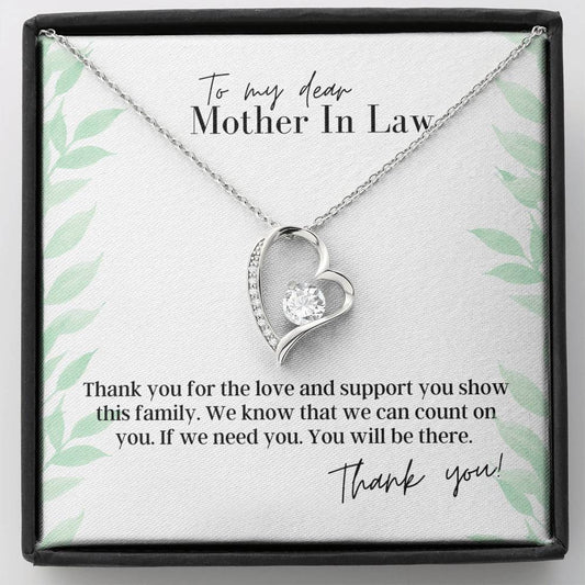 To My Dear Mother In Law - Forever Love - Pendant Necklace