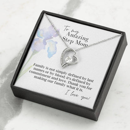 To My Amazing Step Mom - Forever Love - Pendant Necklace