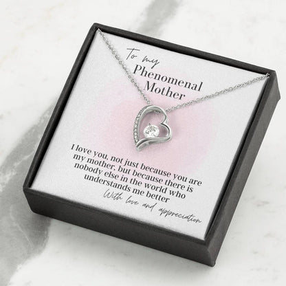 To My Phenomenal Mother - Forever Love - Pendant Necklace