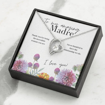 To My Amazing Madre - Forever Love - Pendant Necklace