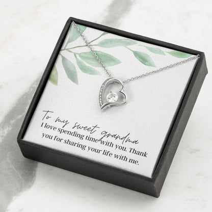 To My Sweet Grandma - Forever Love - Pendant Necklace