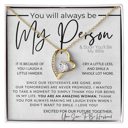 It Is Because of You, Soon You'll Be My Wife - Gift For My Future Wife, My Fiancée - Bride Gift from Groom on Wedding Day - Romantic Christmas Gifts For Her, Valentine's Day, Birthday Present