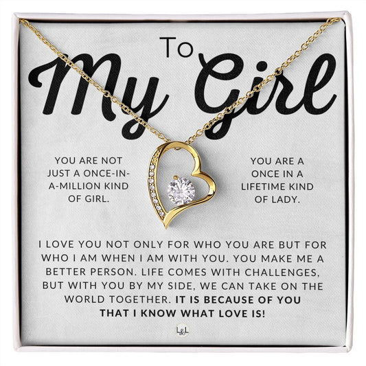 To My Girl - Thinking of You - Sentimental and Romantic Gift for Her -  Christmas, Valentine's, Birthday or Anniversary Gifts