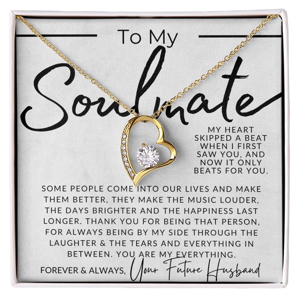 My Soulmate, My Future Wife, My Heart Beat - Gift For My Future Wife, My Fiancée - Bride Gift from Groom on Wedding Day - Romantic Christmas Gifts For Her, Valentine's Day, Birthday Present