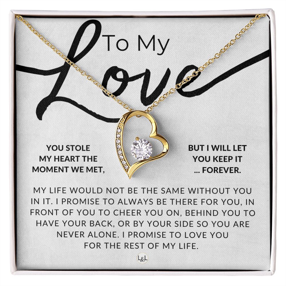 To My Love - Thinking of You - Sentimental and Romantic Gift for Her -  Christmas, Valentine's, Birthday or Anniversary Gifts