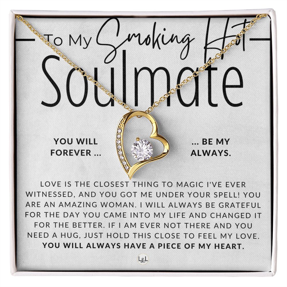 To My Soulmate, I Am Under Your Spell ﻿ - Thinking of You - Sentimental and Romantic Gift for Her - Soulmate Necklace - Christmas, Valentine's, Birthday or Anniversary Gifts
