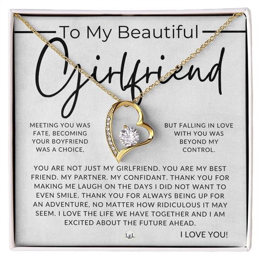 To My Girlfriend, With Love - Thinking of You - Sentimental and Romantic Gift for Her -  Christmas, Valentine's, Birthday or Anniversary Gifts