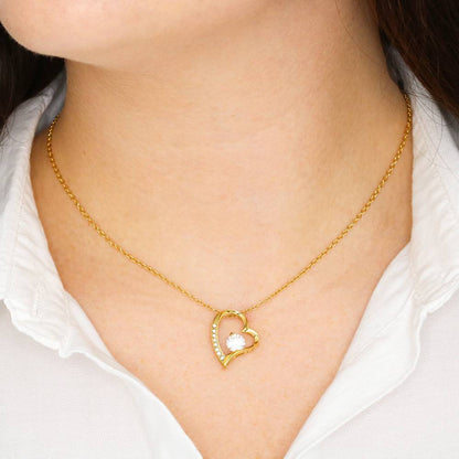 To the World's Best Bonus Mom - Forever Love - Pendant Necklace
