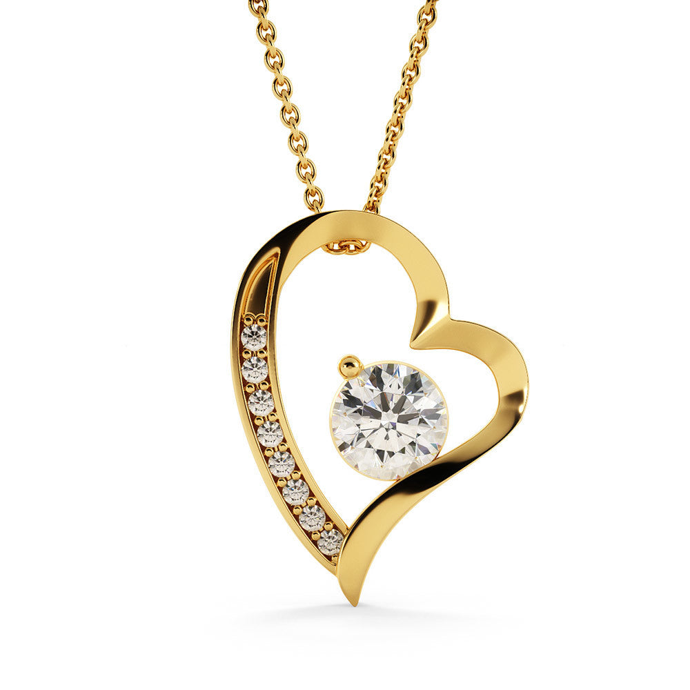 Even Miles Away - Gift for Long Distance Girlfriend - Heart Pendant Necklace
