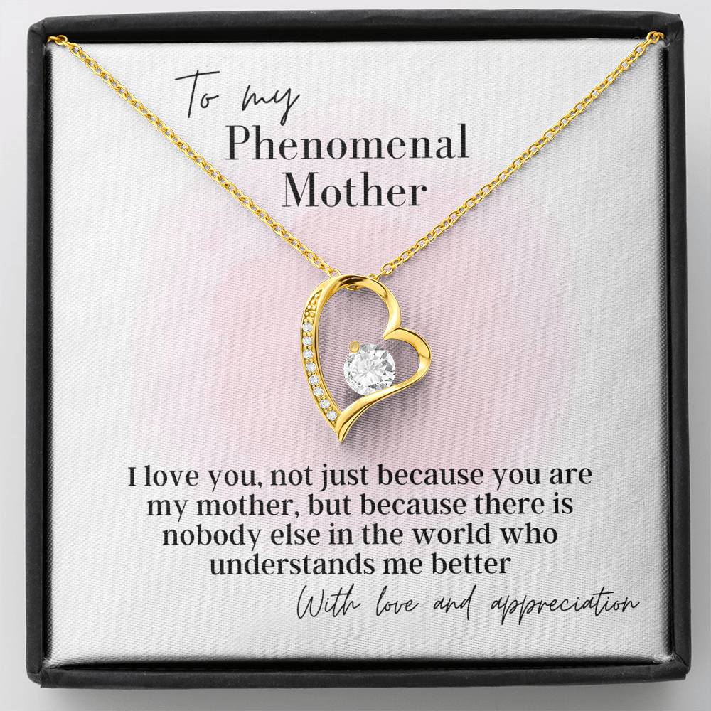 To My Phenomenal Mother - Forever Love - Pendant Necklace