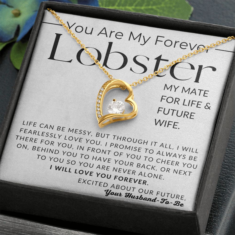 My Lobster, Mate for Life and Future Wife - Gift For My Future Wife, My Fiancée - Bride Gift from Groom on Wedding Day - Romantic Christmas Gifts For Her, Valentine's Day, Birthday Present